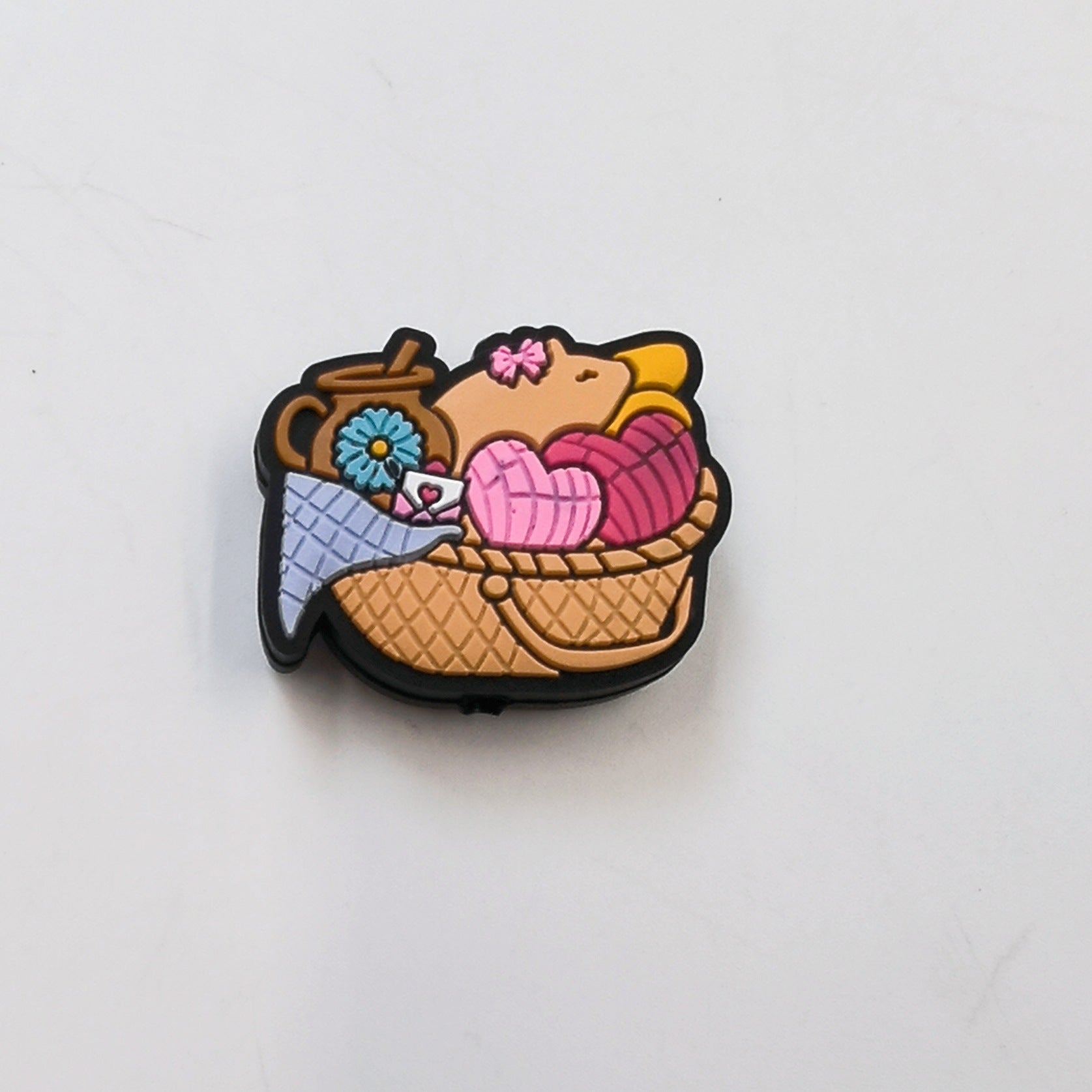 Wholesale 10pcs Cartoon Creative Basket Love Silicone Beads